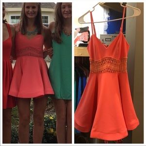 Coral dress